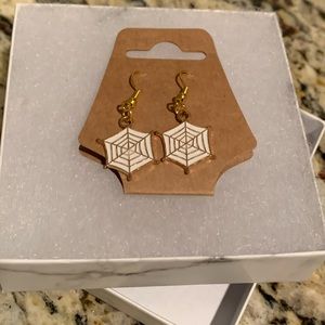 Spiderweb Halloween Earrings